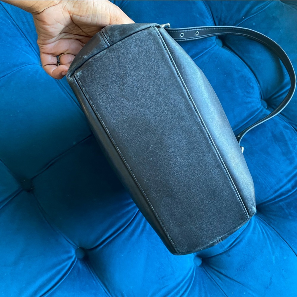 COACH VINTAGE LEGACY BLACK LEATHER BAG - Picture 6 of 13